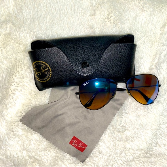 Ray-Ban Aviators - Blue/Brown - Picture 2 of 2